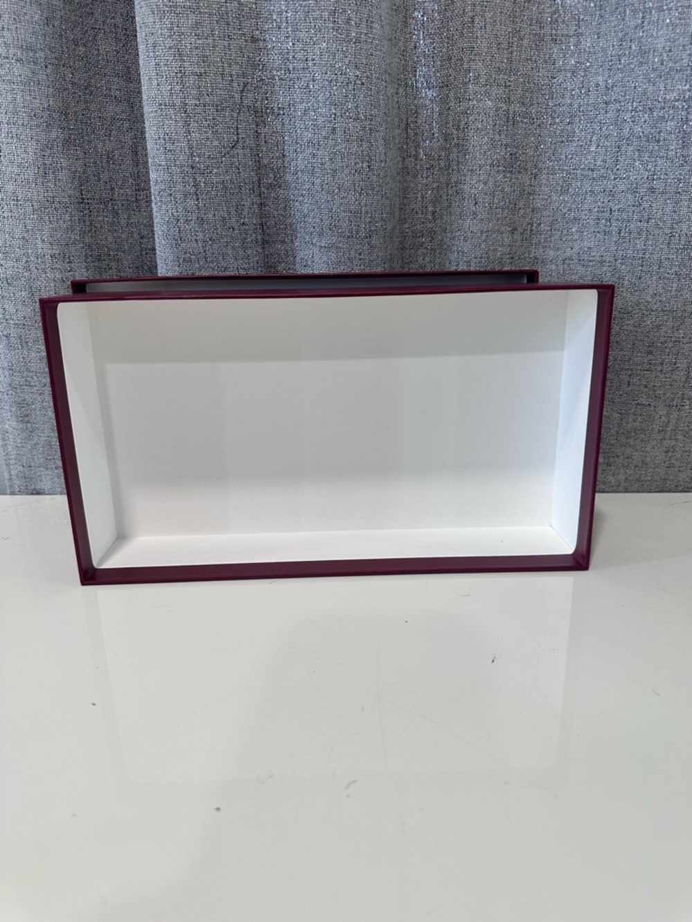 Authentic Gucci burgundy empty tie box with receipt holder. - Picture 5 of 7